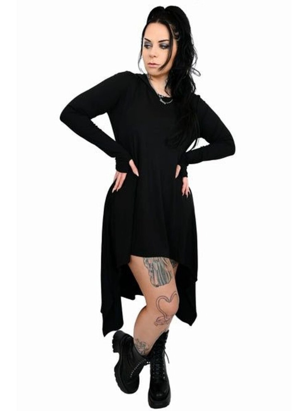 FOXBLOOD Creature of the Night hooded tunic w/thumbholes